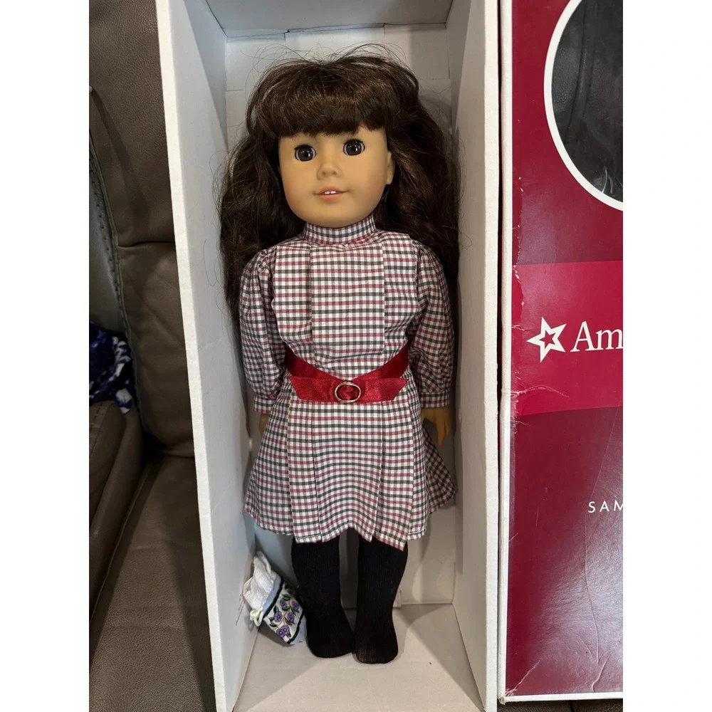 American Girl Samantha Parkington 18 Inch Doll BeForever Plaid Dress with Box